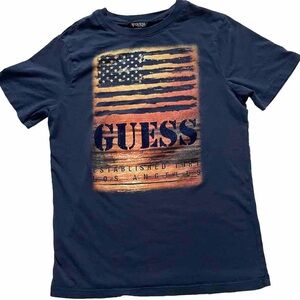 Guess T-Shirt Kids XL (14-16) Girls Dark Blue Graphic Tee 100% cotton